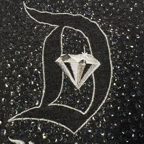 Disney Parks Disneyland 60th Diamond Celebration Sweatshirt XL Sequin Sparkle - Picture 7 of 16